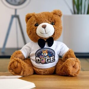 Adorable Teddy Bear Plush DOGE T-Shirt, Perfect Fun Pun Gift for Adults